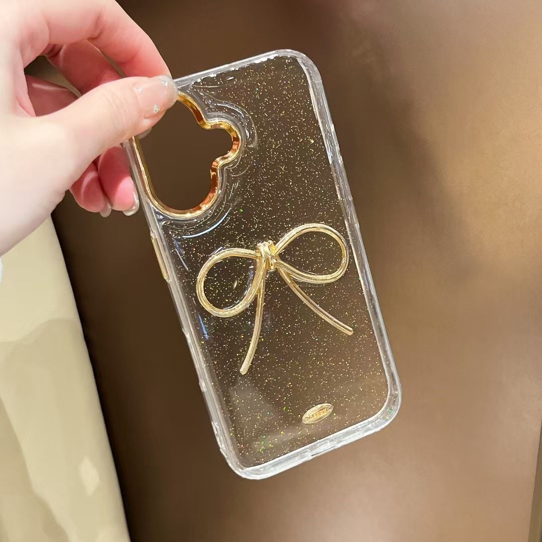 3D Big Golden Bow Case Image