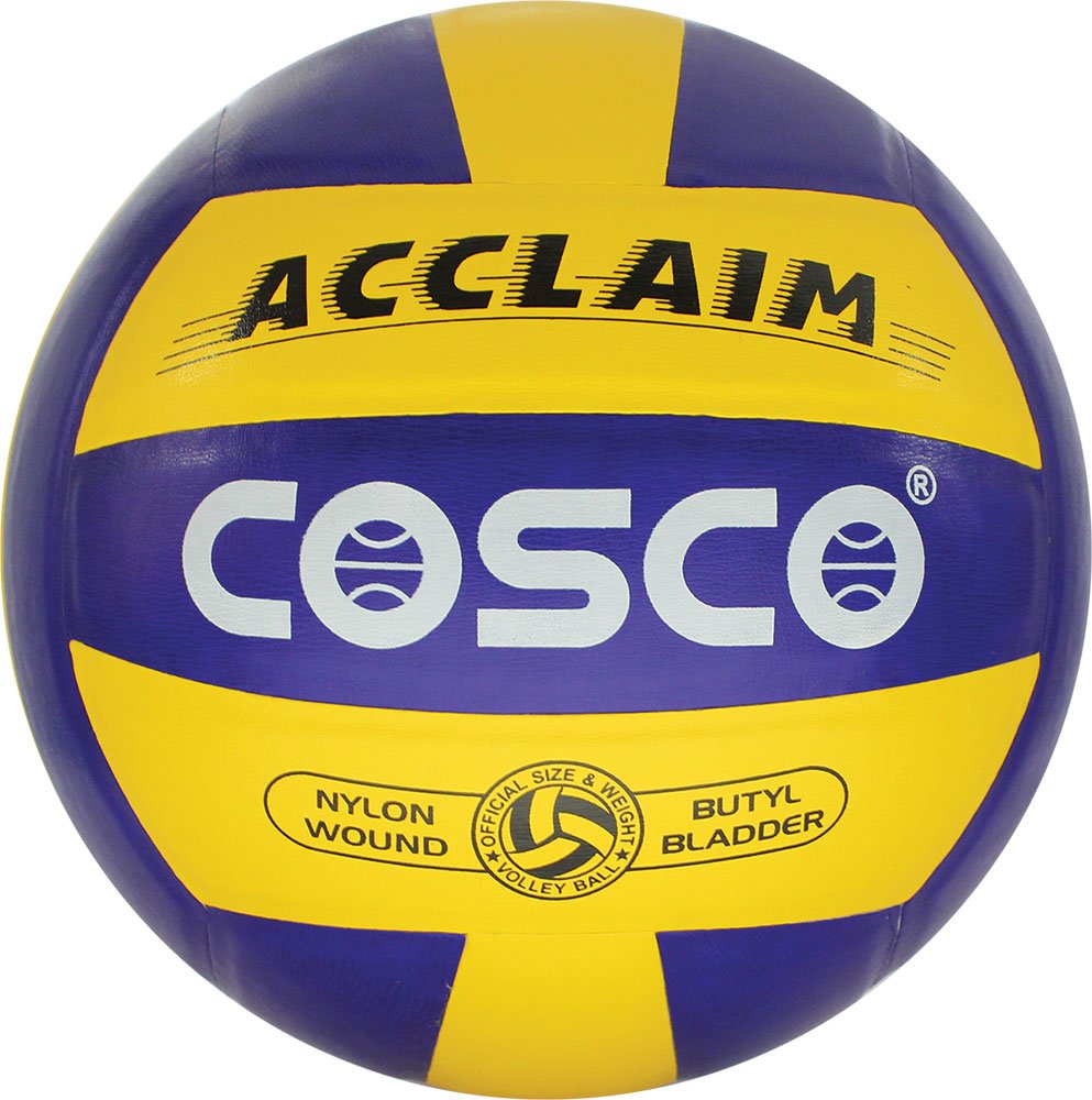 Cosco Acclaim PU Leather Volleyball, Size 4 (Multicolour) Image