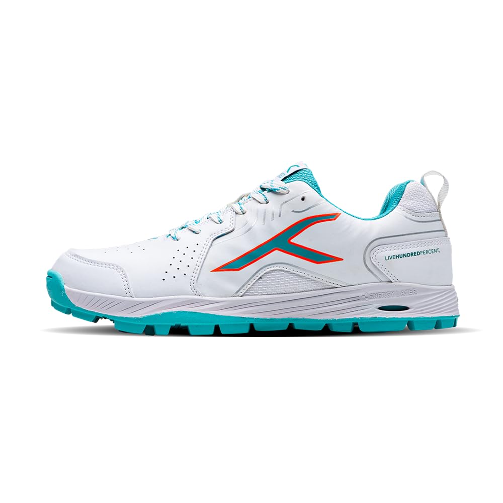 HUNDRED Pitch Force Cricket Shoes | Terraspike Studs | Embedded Support Plate for Stability | Lightweight & Durable | Ideal for Turf, Ground & Hard Surface Image