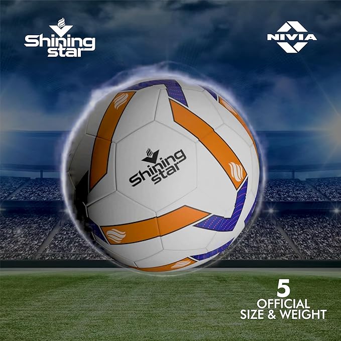 Nivia shining star football 5 number full size  Image