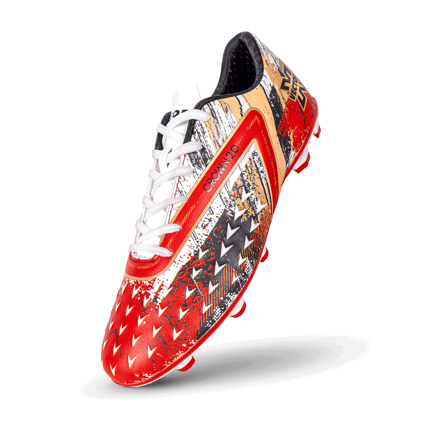 Vector X CROWN 2.0 White Red Football Shoes Image