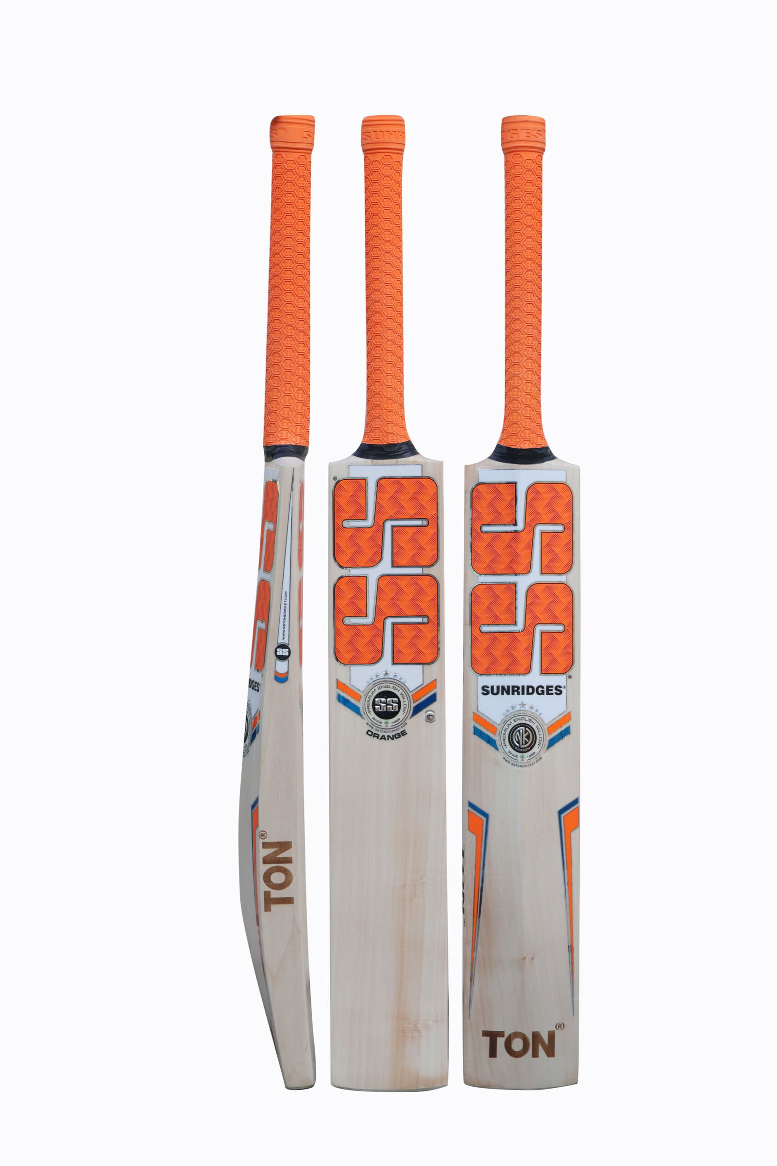 SS Orange English Willow Cricket Bat Image