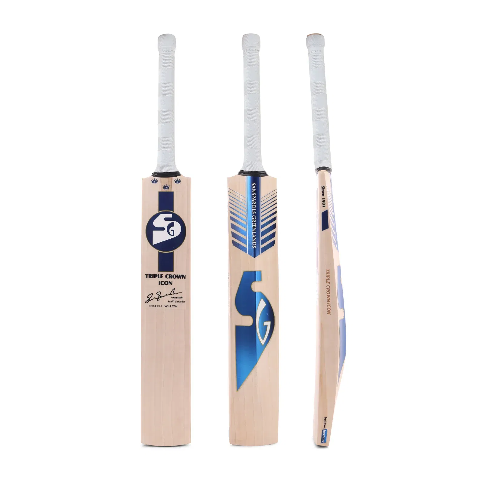 SG Triple Crown Icon English Willow Cricket Bat Image 