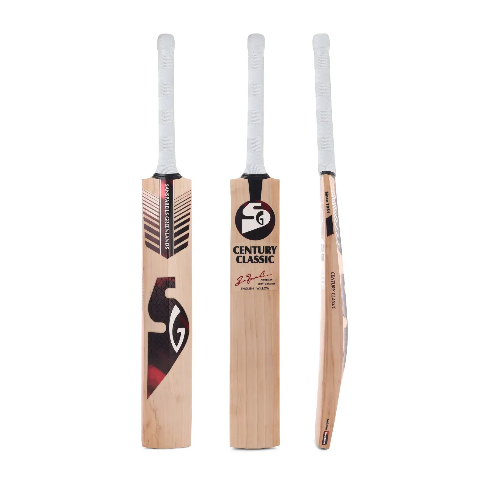 SG Century Classic English Willow Cricket Bat Image 