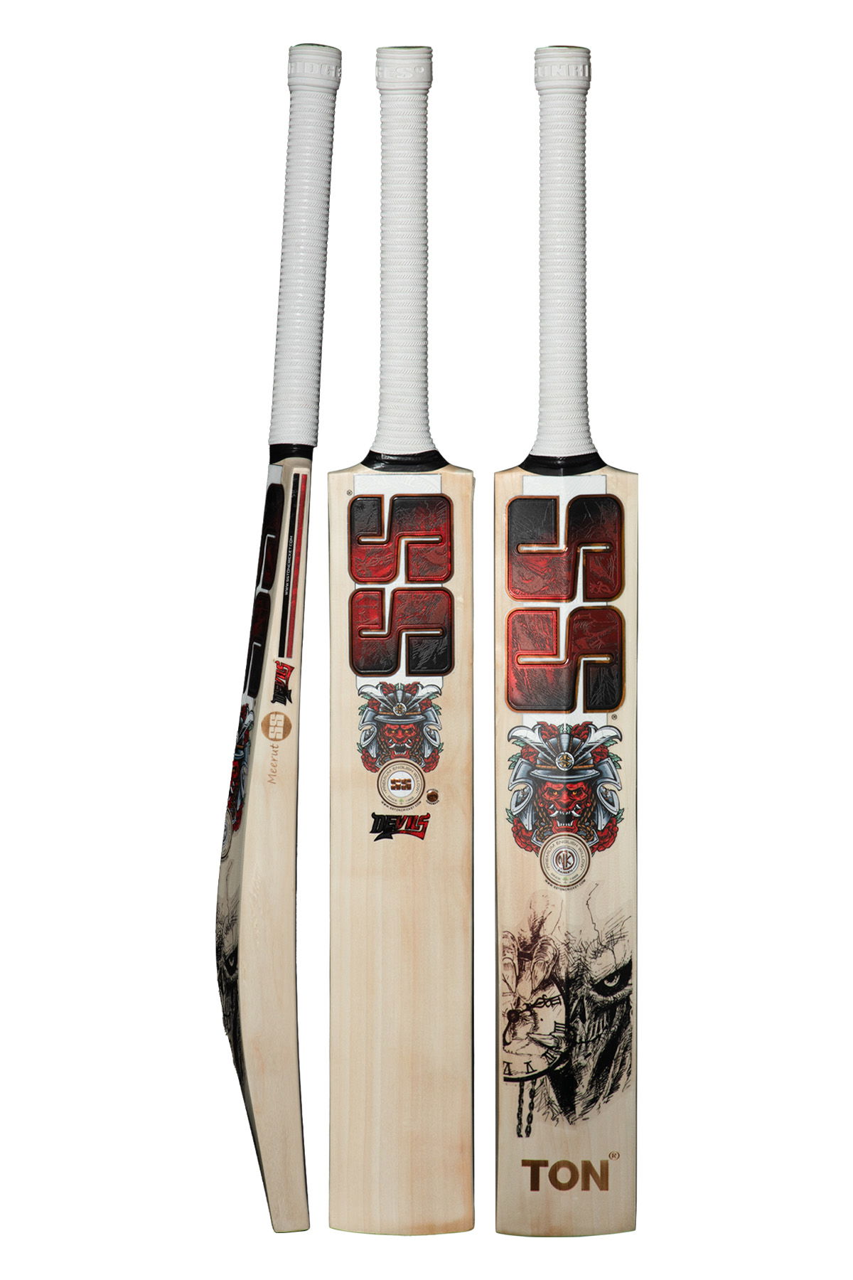 SS Devils bat (Red) English Willow Cricket Bat Image 