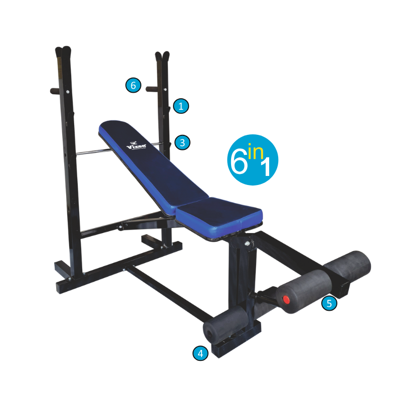 VIXEN 6 in 1 bench press Image