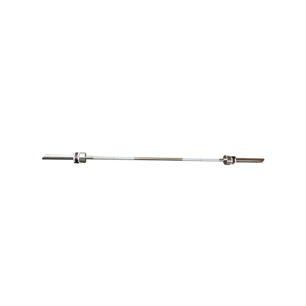 vixen olympic barbell rod 30mm chrome plated with 1 pair collar 7923 Image 