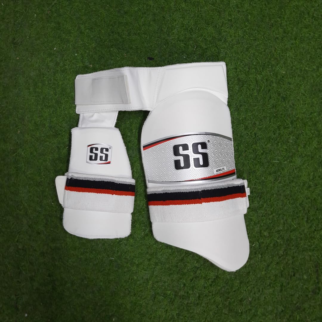 ss aerolite 2 in 1 cricket thigh guards Image