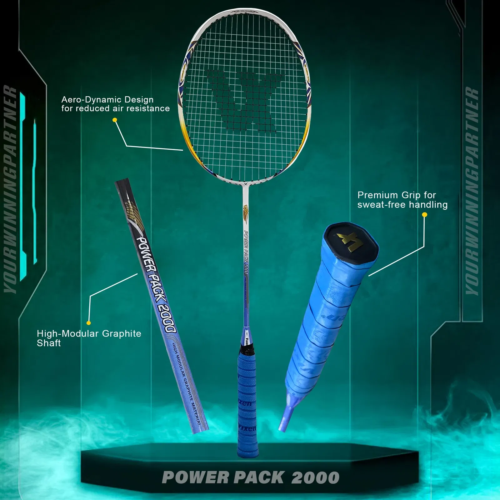 vixen badminton racket power pack 2000 Image