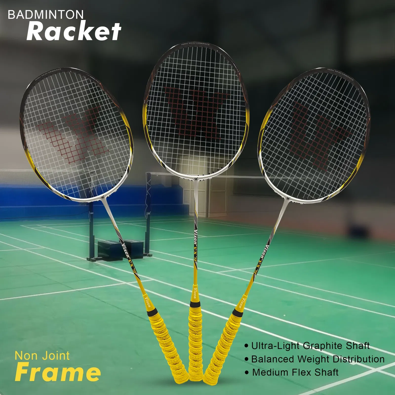 vixen badminton racket vx 9 Image