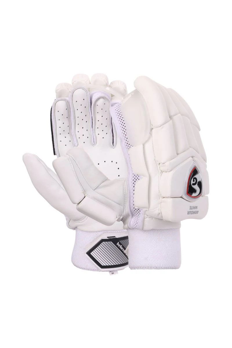 sg armour white batting gloves
