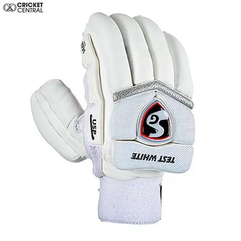 sg armour white batting gloves Image