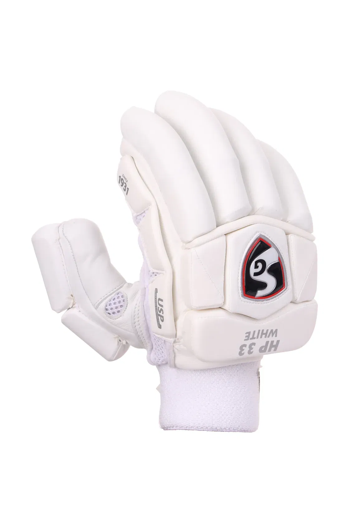 sg hp 33 white batting gloves Image 