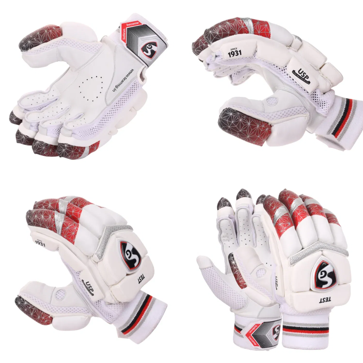sg test batting gloves (s.adult) Image