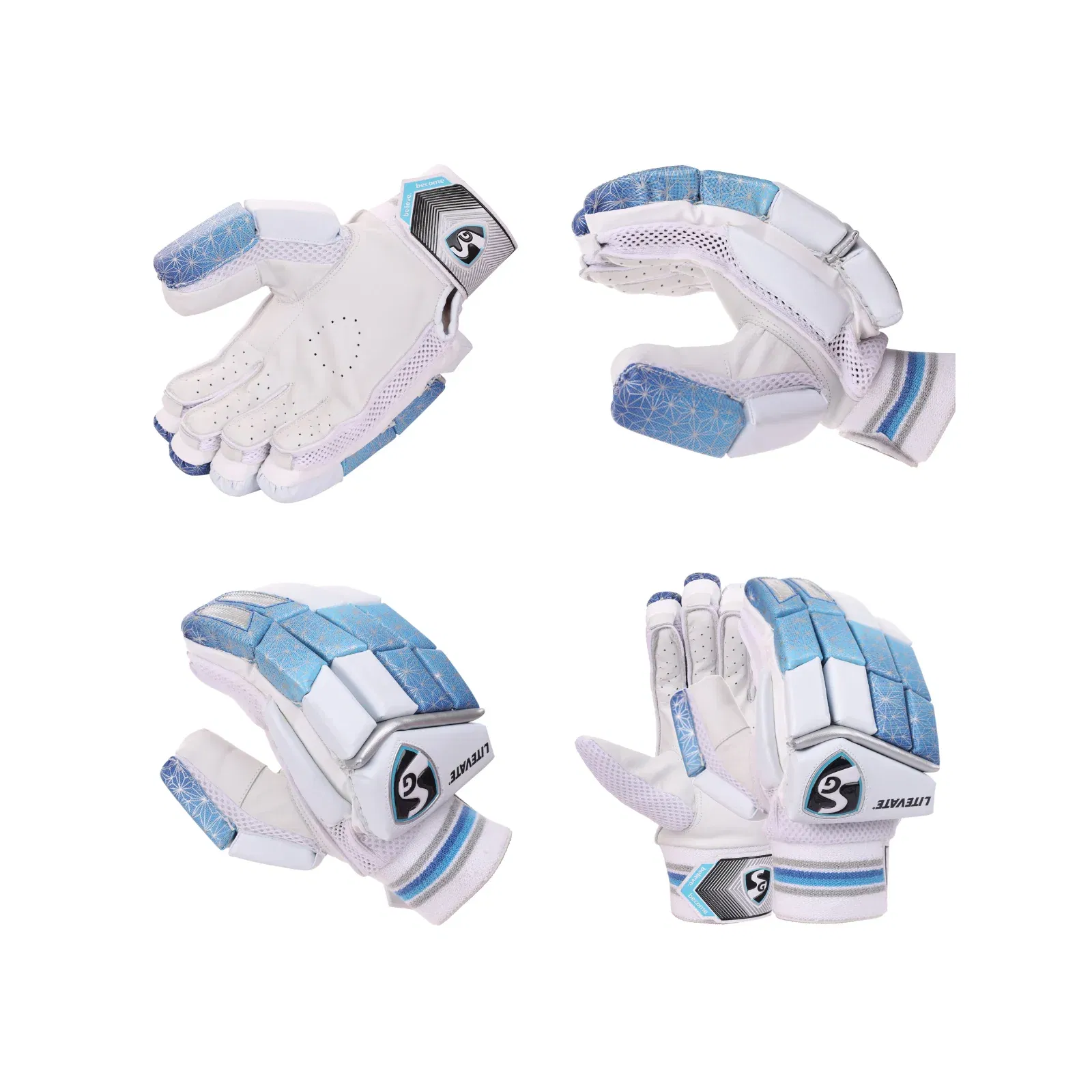 sg litevate batting gloves (adult)