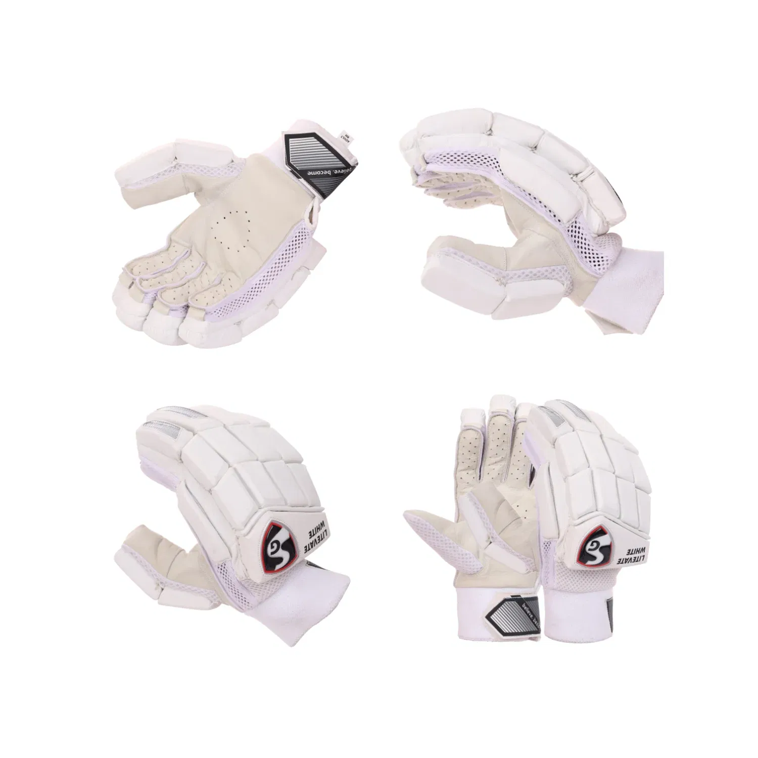 sg litevate white batting gloves (s.adult)