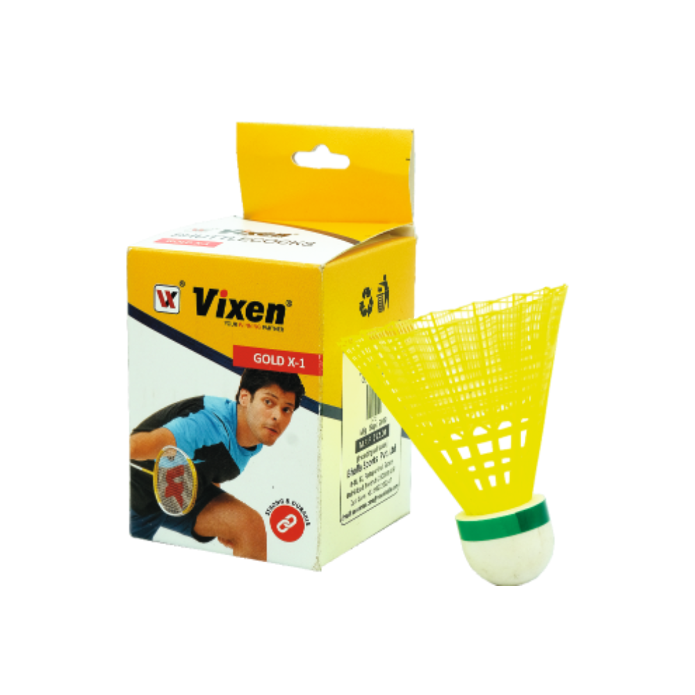 vixen badminton shuttlecock nylon gold x1 (1472) Image
