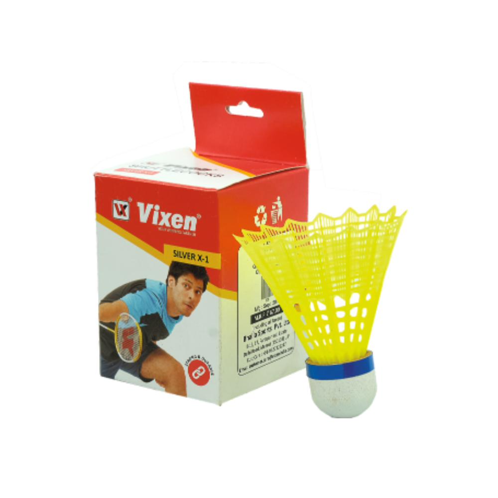 vixen badminton shuttlecock nylon silver x1 (608) Image