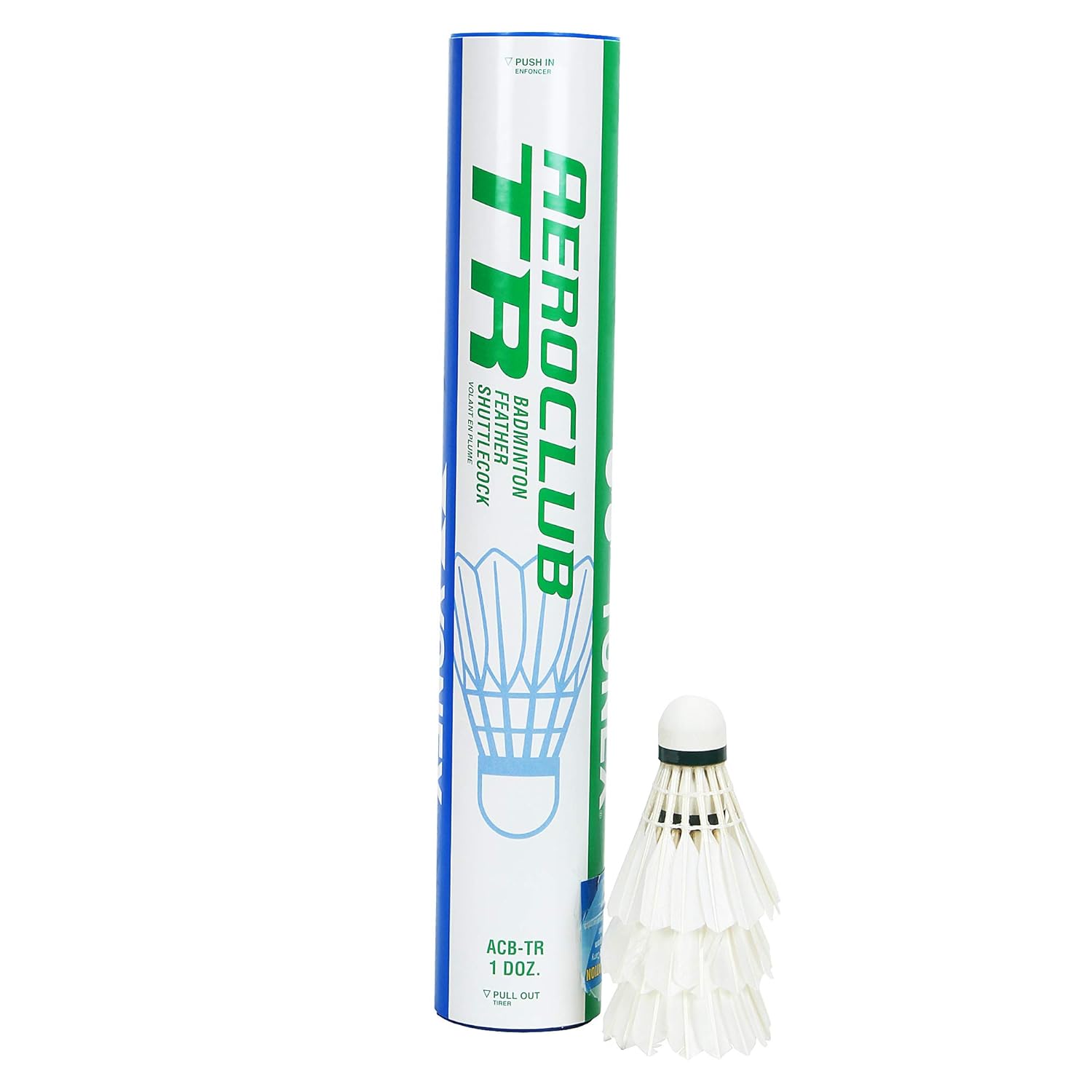YONEX Aero Club (ACB) TR Badminton Feather Shuttlecock  (White)  Image 