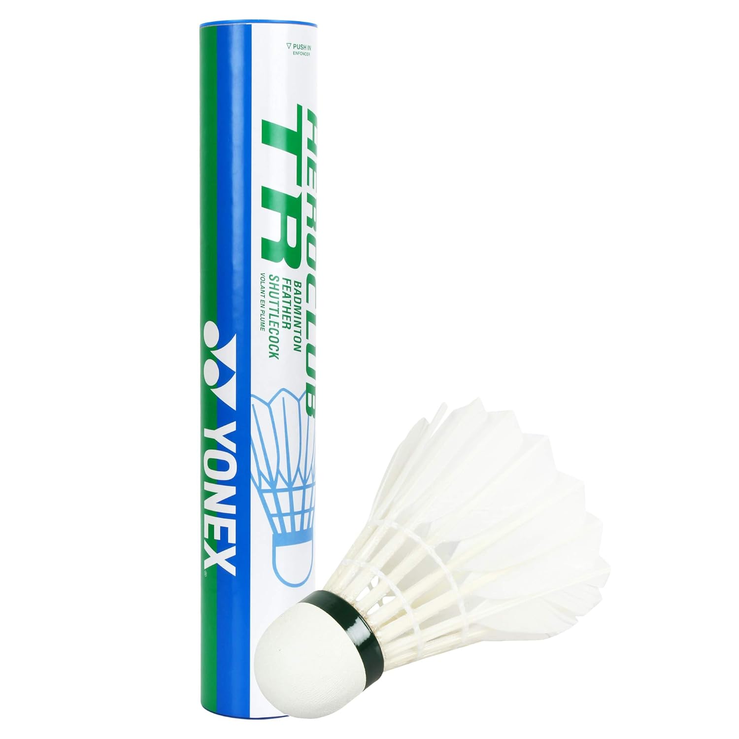 YONEX Aero Club (ACB) TR Badminton Feather Shuttlecock  (White) 