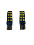 2x Yellow T10 W5W Car LED Interior Side Light Wedge Parking Bulb IP67 12V(Pack of 2) Image 