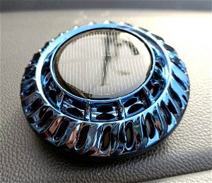 Car Aroma Diffuser Air Freshener Perfume Solar Power Dashboard UFO style Decoration With Perfume(Blue) Image