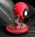 Car Aroma Diffuser Round Atom Air Freshener Dashboard Decoration With Perfume (Spiderman Style, Black Base) Image 