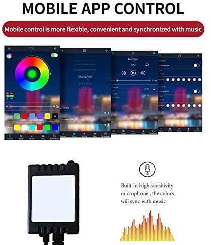 Ambient Light USB RGB Colorful Rhythm Foot Light with APP Voice Control for car Image 