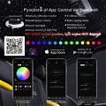 16W Fiber Optic Star Ceiling Light Kit RGBW APP+Music Control Sound Sensor Light Source with 28key RF Musical Remote and Fiber Cable 380pcs 0.75mm 9.8ft/3m for car and Home Image 