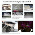 16W Fiber Optic Star Ceiling Light Kit RGBW APP+Music Control Sound Sensor Light Source with 28key RF Musical Remote and Fiber Cable 380pcs 0.75mm 9.8ft/3m for car and Home Image 