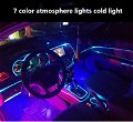 Custom RGB Car Interior Optical Acrylic Strip 18 in 1 Third Generation Ambient Light APP Control Atmosphere Lamp Wireless DIY Music car lights Image 