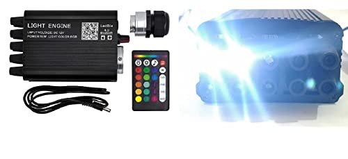 Shooting Star Ceiling Light Kit, 16W RGBW APP + Remote Control Fibre Optic Light, with 450+100pcs (550Pieces) 0.75mm 2m Fibres+28key RF Remoter Control, for Decoration in Ceiling