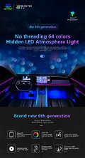 K3-2 Multicolor w223 w205 car 10 in 1 ambient lighting set atmosphere of the car lights Image 