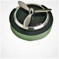 Solar Fan Car Air Freshener Double Loop Rotary Air Conditioner Dashboard Air Freshener Perfume (Silver) Image 