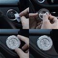 Rotary Car Engine Start Stop Button Gear-Shap, Alloy Metal Ignition Switch Decorative Push start start switch Engine Cover (Silver, Iron Man Style) Image 