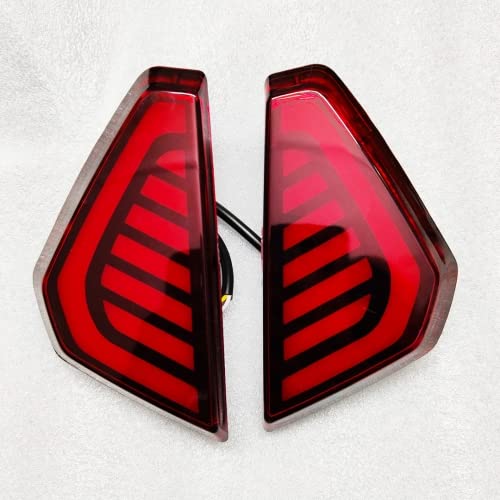  REAR BUMPER LED MATRIX REFLECTOR LIGHT FOR NEXON 2020 pack of 2 Image