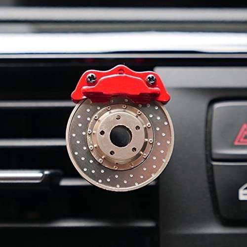 Alloy Brake Disc Shape Style Fragrance Diffuser Perfume Aromatherapy Interior Decoration For All Type Cars AC Vents (Pack of 1)
