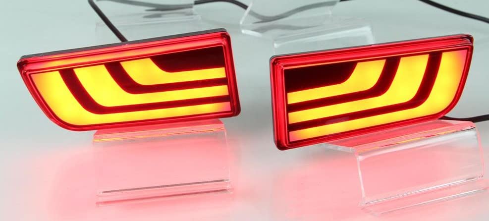 Car Type E reflector LED Brake Light for Rear Bumper DRL Fit for Mahindra Scorpio (Set of 2, Non Matrix) Image