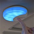Wireless Car Interior Dome Magnetic Stick Car Ceiling Roof Lights with 2 Colors Modes 10 LEDs Dome Light for Multipurpose use(White/Blue) Image 