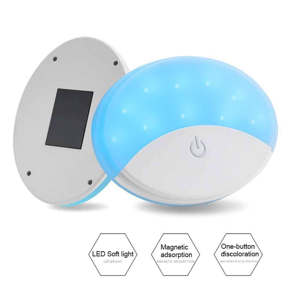 Wireless Car Interior Dome Magnetic Stick Car Ceiling Roof Lights with 2 Colors Modes 10 LEDs Dome Light for Multipurpose use(White/Blue)