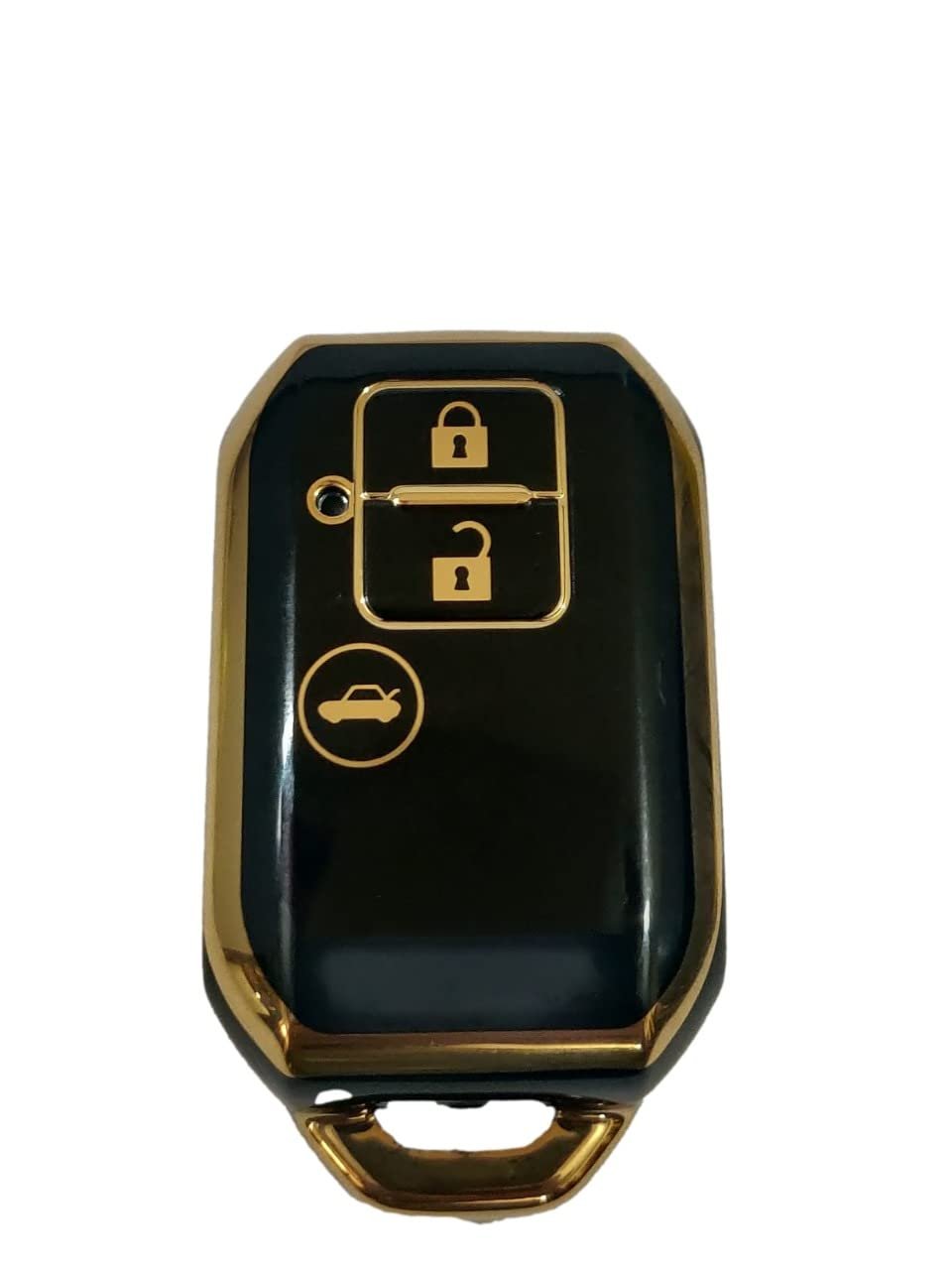 TPU Key Cover Compatible DZire, Swift, Ertiga 3 Button Smart Key (Push Button Start Models only) (Black) Image 