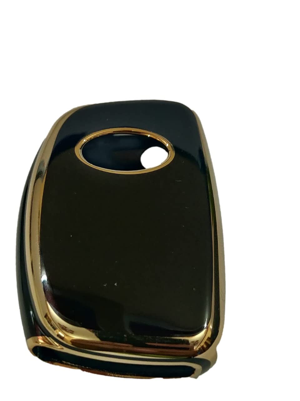 TPU Car Key Cover Compatible with Hyundai Old I-10 Grand, Old I-20, Old Creta Flip Key (Black)