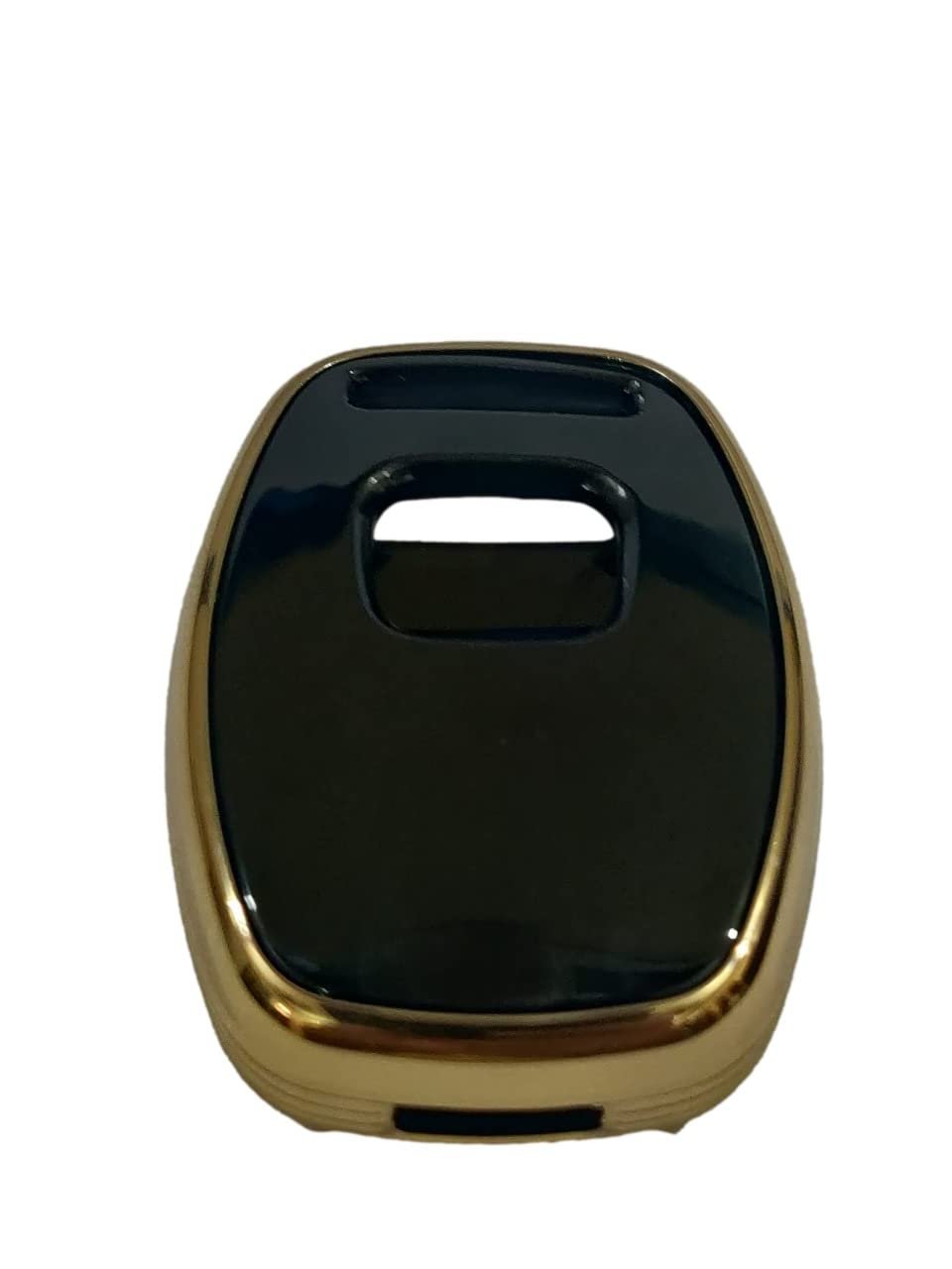 TPU silicone key cover for Compatible with City, CIvic, Jazz, Brio, Amaze 2 button remote key (Black)