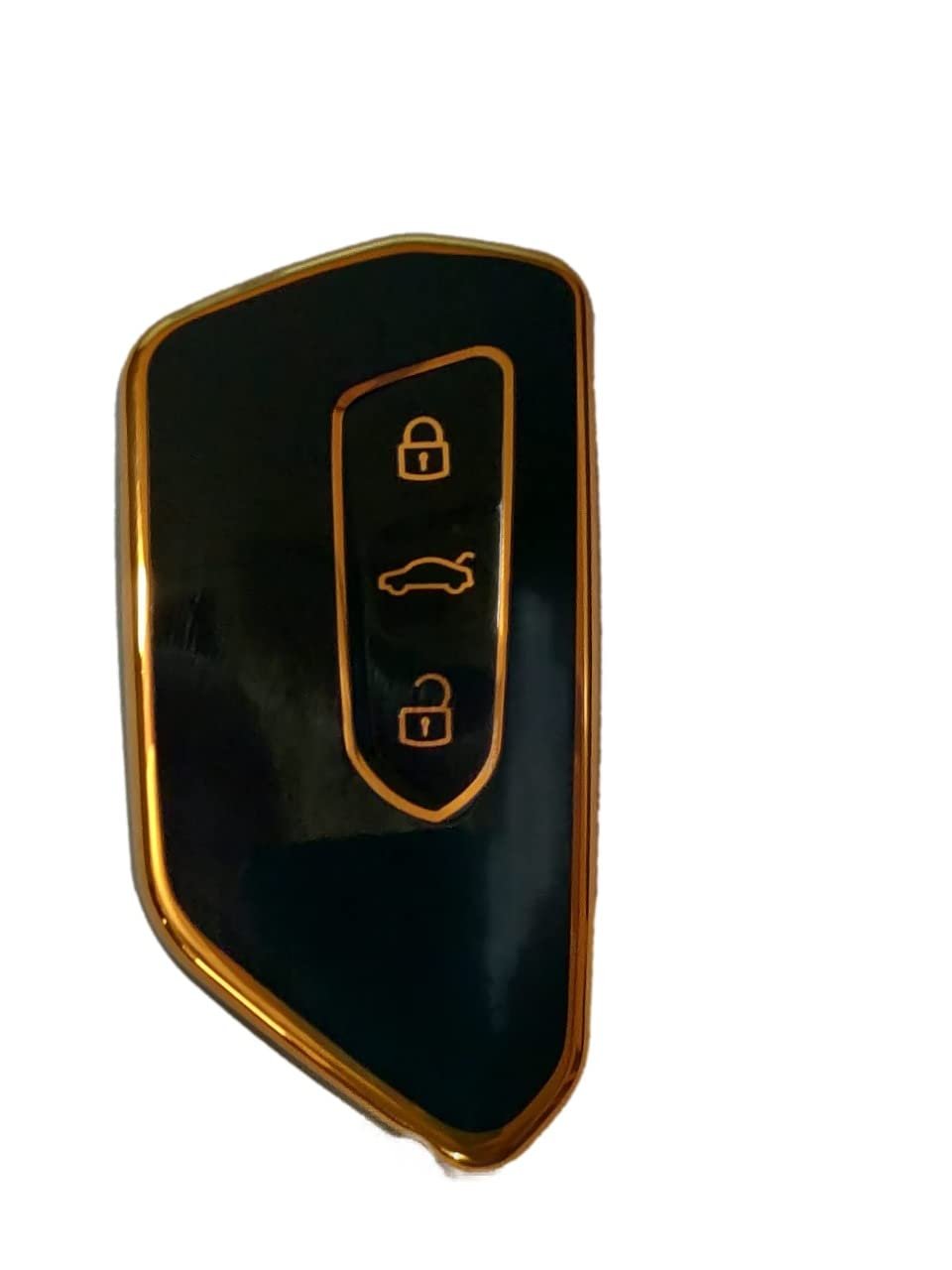 TPU Key Cover Compatible for Skoda Octavia 2021 Push Button Smart Key (White) Image