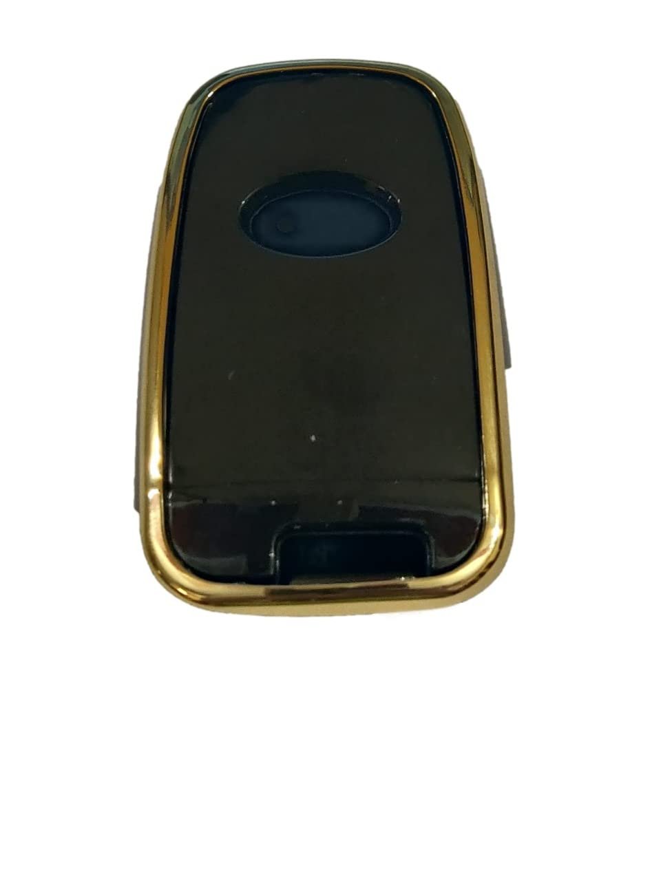 TPU Key Cover Compatible for Hyundai Verna Fluidic Old i20 Santafe Push Button Smart Key (Black)
