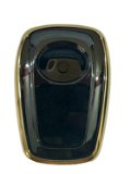 TPU Key Cover Compatible for Tata Nexon, Harrier, Altroz, Tigor BS6, Punch, Safari 2021, Safari Gold 4 Button Smart Key (Black, Pack of 2) Image 