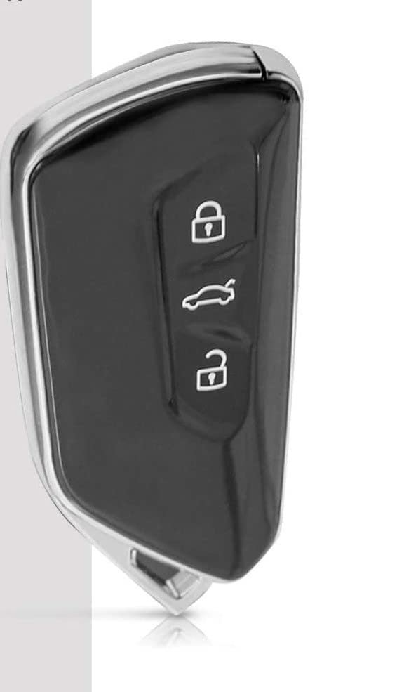 TPU Key Cover Compatible for Skoda Octavia 2021 Push Button Smart Key (White) Image 
