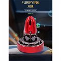 Car Aroma Diffuser Air Freshener Perfume Solar Power Dashboard Rocket style Decoration With Perfume(Red) Image 