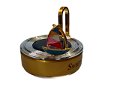 Car Creative Dashboard Ornaments-Car Solar Energy Perfume Decoration Center Console Car Boating style Ornaments(Gold) Image 