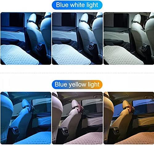 Wireless Multifunction light magnetic car roof led light reading LED portable rechargeable with Sensor Touch (White/Yellow//blue, 7CM )